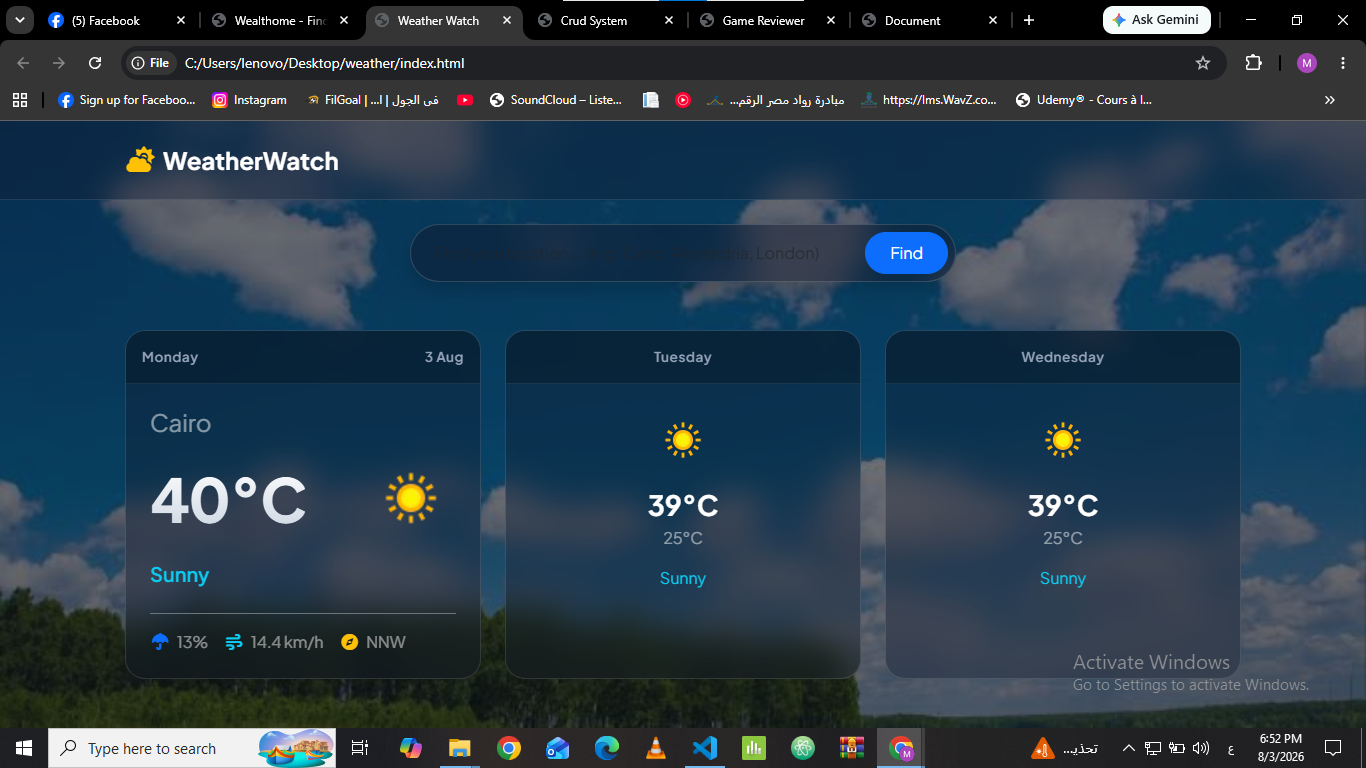 Live Weather Forecast